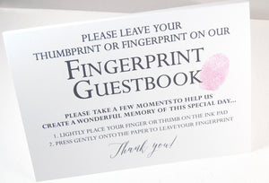 Beauty and the Beast Thumbprint Guest Book Alternative Print, Guestbook, Wedding, Bridal Shower, Fairytale, Disney, Alternative Sign-in, Birthday Party - Darlington Guestbooks